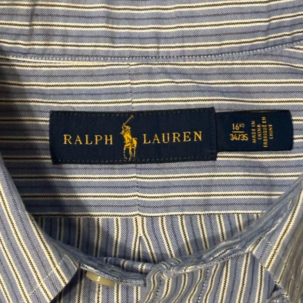 Polo Ralph Lauren L/S, Cotton, Button Down Shirt. Size: 16 1/2 <34/35> (4407) - Picture 7 of 9
